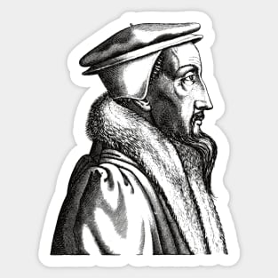 John Calvin Portrait Sticker